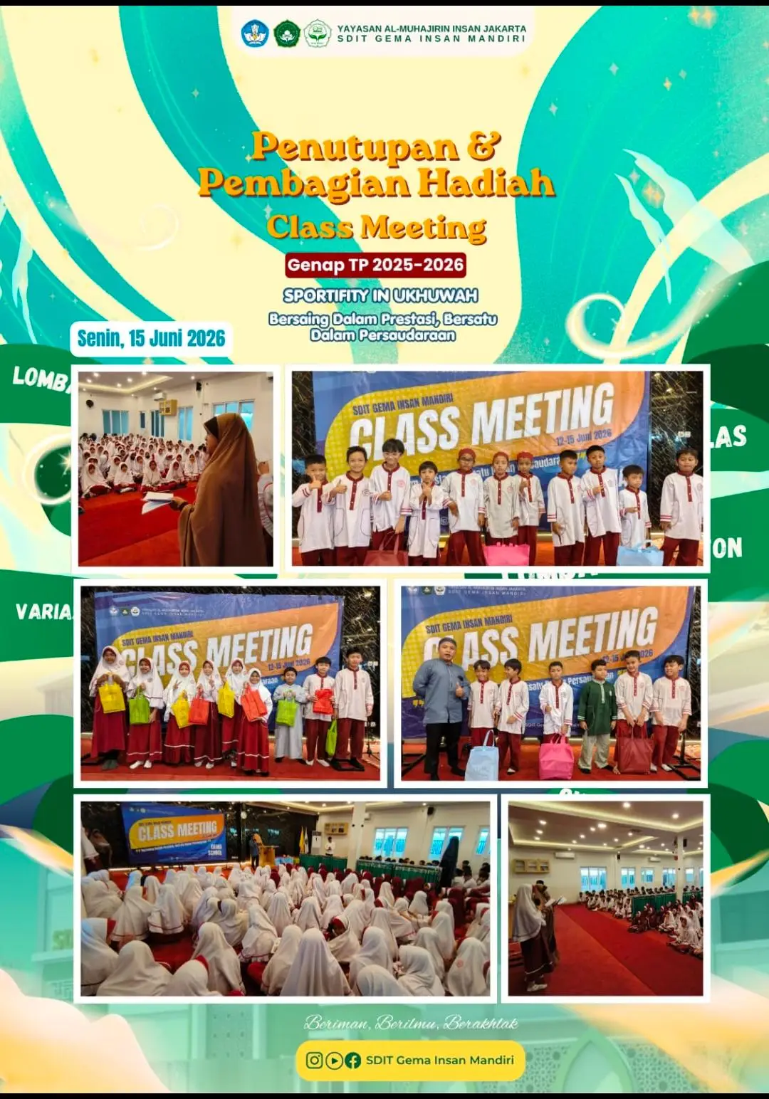 Penutupan dan Pembagian Hadiah Class Meeting Genap TP 2025–2026